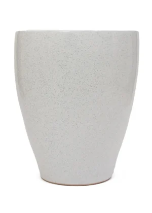 Pot Conique Épuré – Blanc Mat