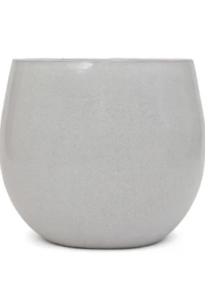 Pot arrondi en Terre Cuite blanche - Modèle Yasmina