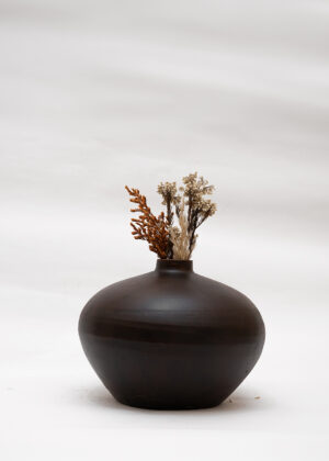 Vase Design Contemporain Marron – Accessoire Déco Maison
